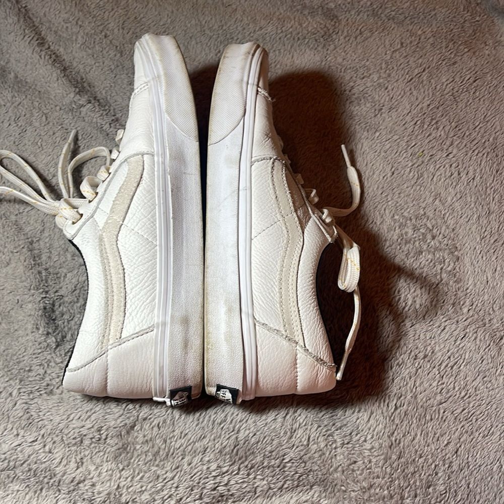 Leather Vans MENS 8 WOMEN 9.5 - Picture 5 of 11